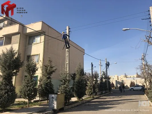 احداث خط 400 ولت قزوین - نیرو توان هامون
